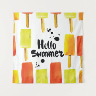 Tapete De Parede Sorvete: Vintage Watercolor