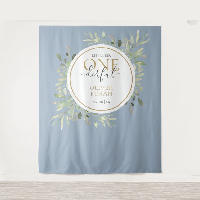 Tapete De Parede Sr. ONEderful Pequeno Primeiro Aniversário Prop de (Frente)