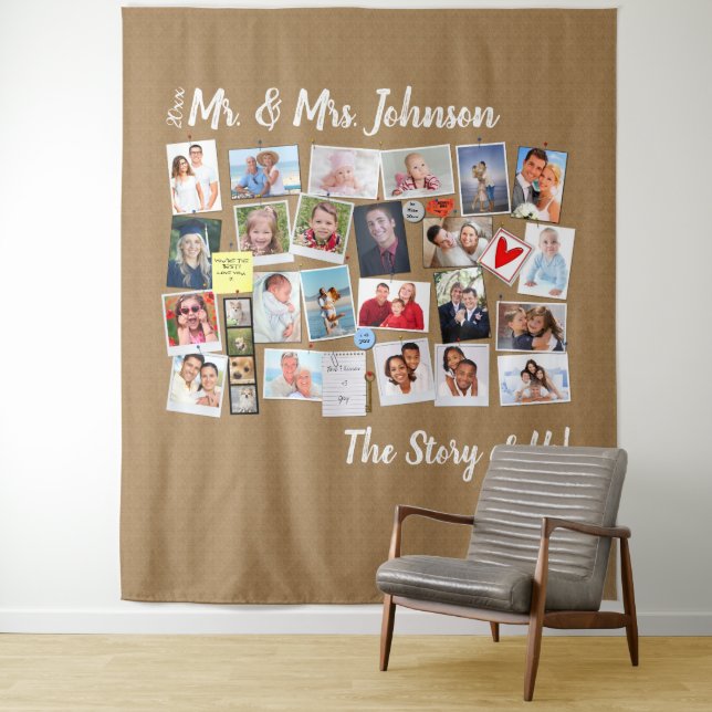 Tapete De Parede Sr. & Sra. Casamento 🤵👰 História Nossa Colagem d (In Situ)