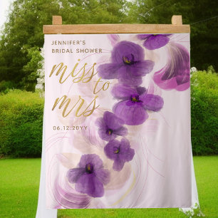 Tapete De Parede Sra. Elegante Orquídea Roxo-Noiva