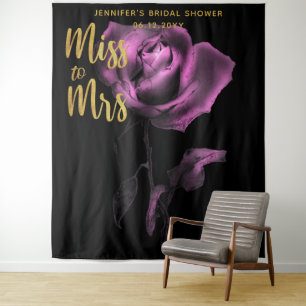Tapete De Parede Sra. Moody Purple Rosa Dark Panorama
