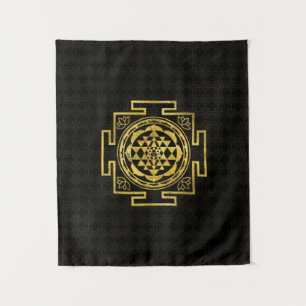Tapete De Parede Sri dourado Yantra/Sri Chakra