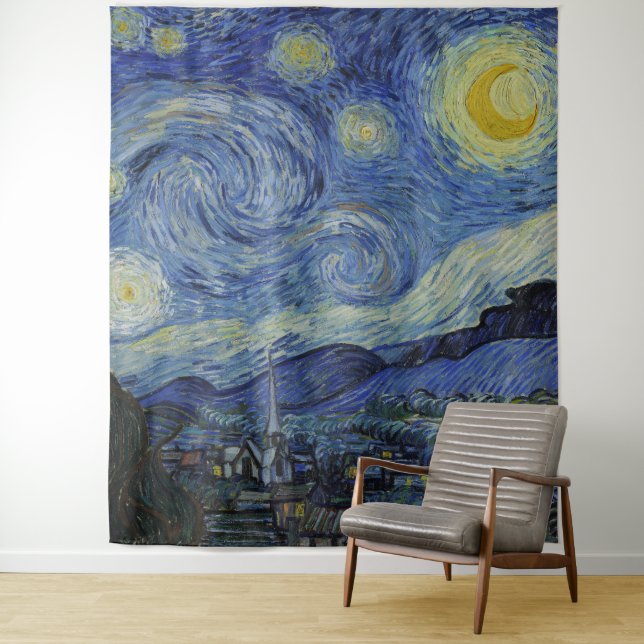 Tapete De Parede "Starry Night" por Van Gogh (In Situ)