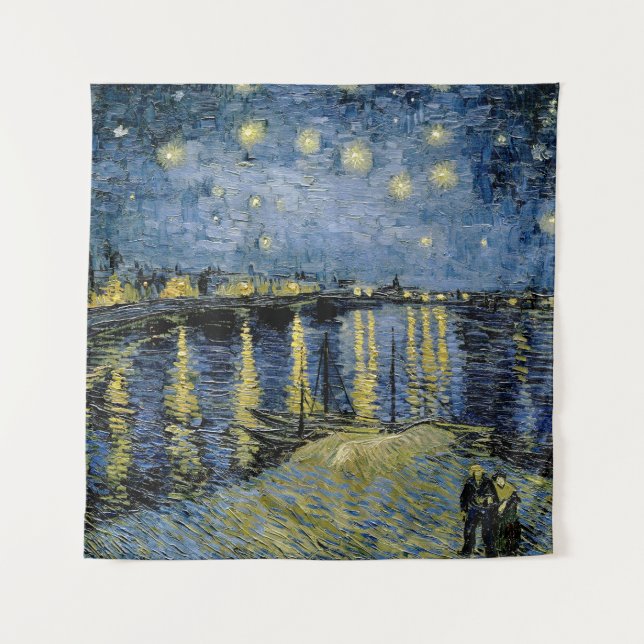 Tapete De Parede Starry Night Vincent van Gogh (Frente)