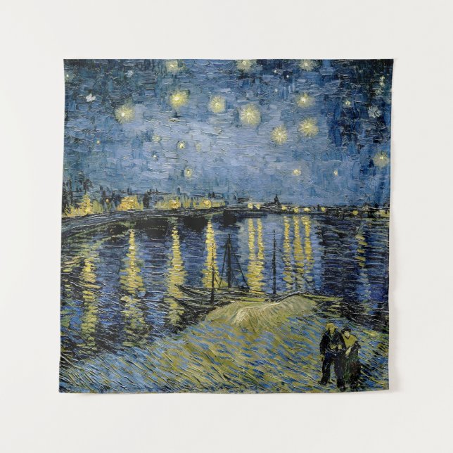 Tapete De Parede Starry Night Vincent van Gogh (Frente)
