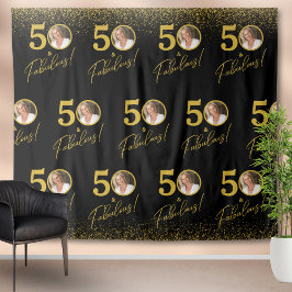 Tapete De Parede Step and Repeat Fabulous Birthday Photo Backdrop 