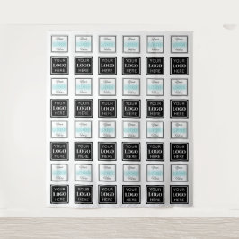 Tapete De Parede  Step & Repeat Business Backdrop Two Logo Banner