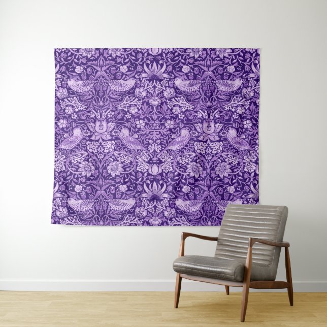 Tapete De Parede Strawberry Thef Purple, William Morris (In Situ (Horizontal))