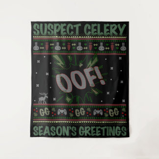 Tapete De Parede Suéter de Natal Feio Suspeito do Celery™ Gamer