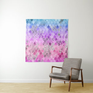 Tapete De Parede Summer Unicorn Scales de Sereia 1