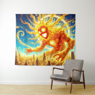 Tapete De Parede Sun Monster