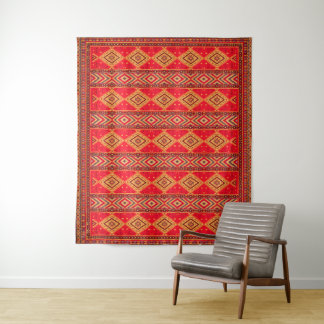 Tapete De Parede Sunrise do Marrocos: Elegância Geométrica Boho