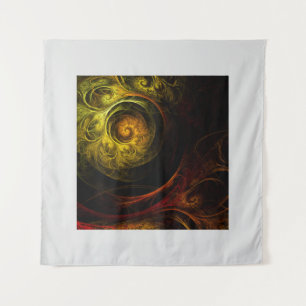 Tapete De Parede Sunrise Floral Red Abstrato Art