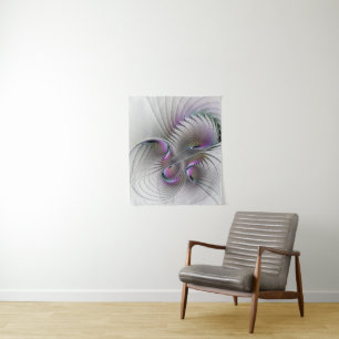 Tapete De Parede Surreal Shy Beauty Modern Abstrato Fractal Art