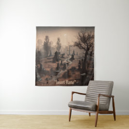 Tapete De Parede Sussurros no Escuro: Terrível Ambiência Cemitério