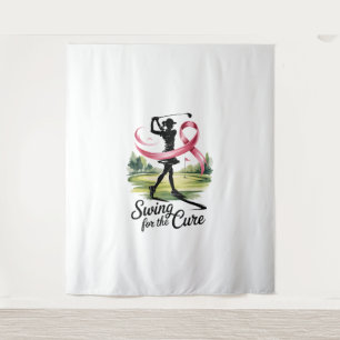 Tapete De Parede Swing para o Cancer do Cure Golf Breast