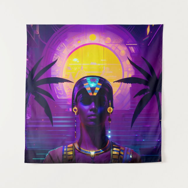 Tapete De Parede Synthwave Pharaoh (Frente)