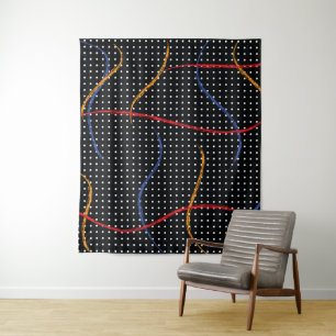 Tapete De Parede Tabuleiro e Pontos de Pintura Retroativos