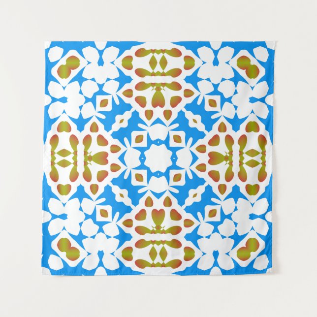 Tapete De Parede Talavera mexicana ornamentado tradicional. Univers (Frente)