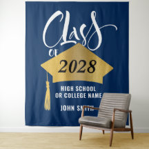 Tampa de Gradução Minimalista em Ouro com Letra Es