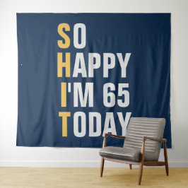 Tapete De Parede Tão Feliz que Completei 65 Aniversário de 65 anos 