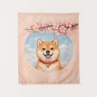 Tapete De Parede Tapeçarias Shiba Inu & Sakura