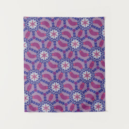 Tapete De Parede TAPESTRIA DE ROSE DE PINCO PRETO MODERNO Mandala