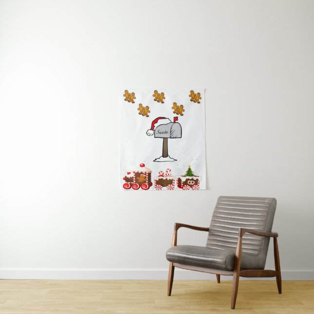 Tapete De Parede Tapestries Natal Gingerbird Man (In Situ)