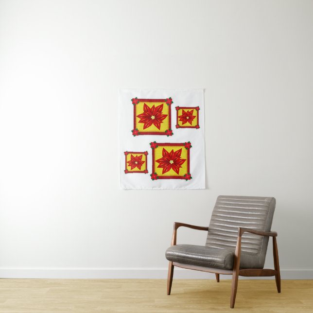 Tapete De Parede Tapestries Poinsettia (In Situ)