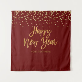 Tapete De Parede Tapiz Happy New Year gold text Backdrop banner