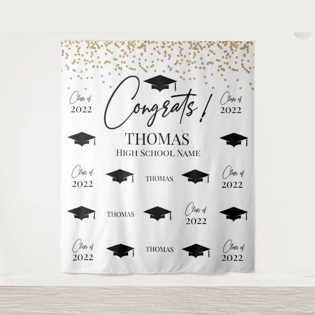 Tapete De Parede Tapiz Step and repeat Graduation Backdrop banner  (Frente)