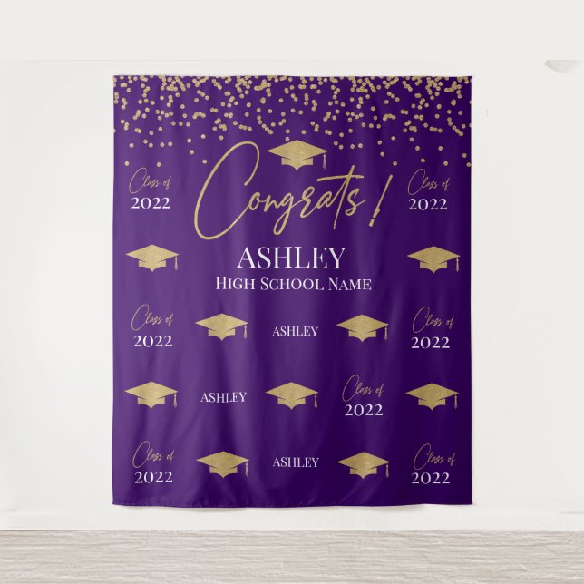 Tapete De Parede Tapiz Step and repeat Graduation Backdrop banner (Frente)