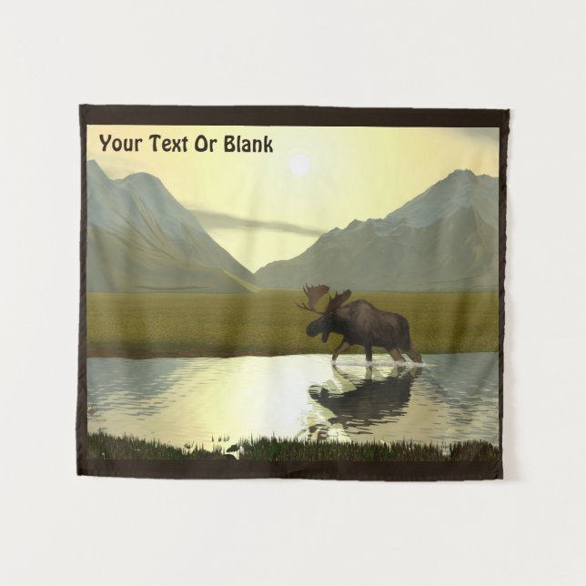 Tapete De Parede Tarde Moose (Frente (Horizontal))