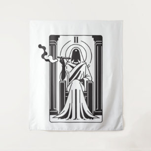 Tapete De Parede Tarot Alta Sacerdotisa Fumo de Maconha Oculto