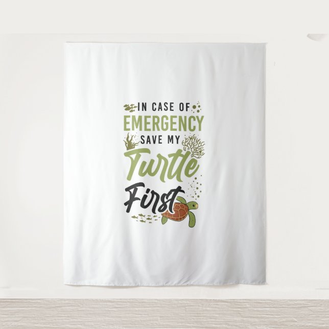 Tapete De Parede Tartaruga Marítima Em Caso De (Frente)