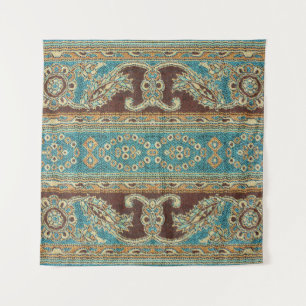 Tapete De Parede Tecido Árabe Paisley Oriental Design
