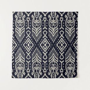 Tapete De Parede Tecido Ikat bordado: Elegância Étnica.