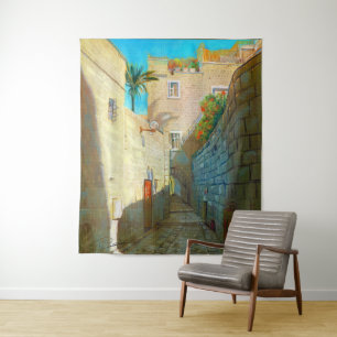 Tapete De Parede Tel-Aviv Jaffo Cidade Antiga Israel Viagem Pintura