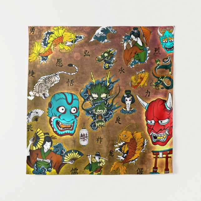 Tapete De Parede Tema Japonês (Frente)