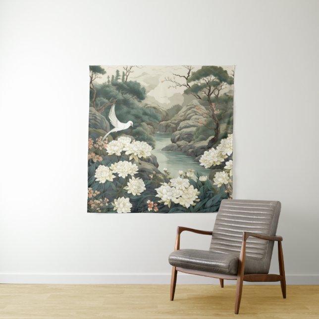 Tapete De Parede Tema Japonês Serene Tranquilidade (In Situ)