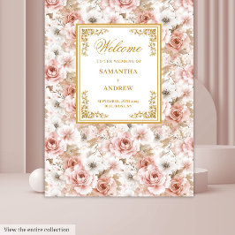 Tapete De Parede Tendência esfregar marfim dourado aquarela banner