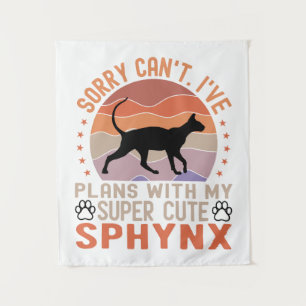 Tapete De Parede Tenho planos com meu gato Sphynx