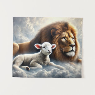 Tapete De Parede Teoria da Arte do Leão e do Lamb