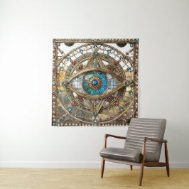 Tapete De Parede Terceiro Olho Vidro da Janela Ornamentado