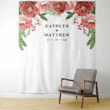 Terracotta Floral Foliage Photo Booth