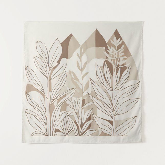 Tapete De Parede Terracotta Wildflower Boho Rustic Wall (Frente)