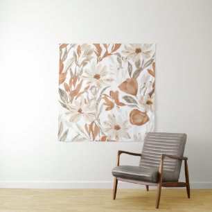 Tapete De Parede Terracotta Wildflower Rustic Boho Wang Hang