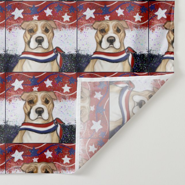 TAPETE DE PAREDE TERRIER STAFFORDSHIRE AMERICANO (Detalhe)