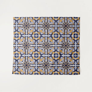 Tapete De Parede Teste padrão do azulejo do português