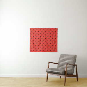 Tapete De Parede Teste padrão minimalista da semente da melancia